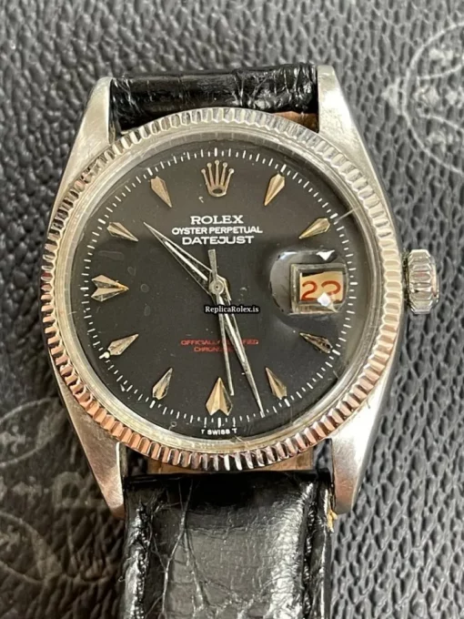 Recommend Fake Rolex Datejust 6605 Caliber 1065 Automatic Movement 36mm Steel Case Mens/unisex Watch - Image 2