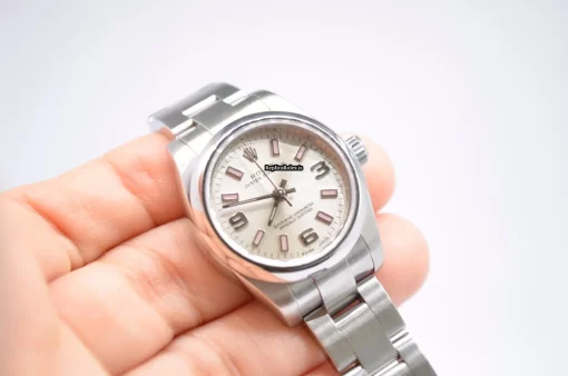Amazing Replica Rolex Oyster Perpetual 26 176200 Caliber 2231 Automatic Movement 26x29mm Steel Case Womens Watch - Image 9