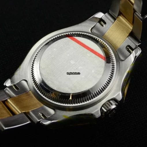 Amazing Imitation Rolex Yacht-master 169623 Caliber 2235 Automatic Movement 29mm Gold/steel Case Womens Watch - Image 6