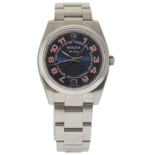 Affordable Replica Rolex Air King 114200 Caliber 3130 Automatic Movement 34mm Steel Case Womens Watch - Image 2