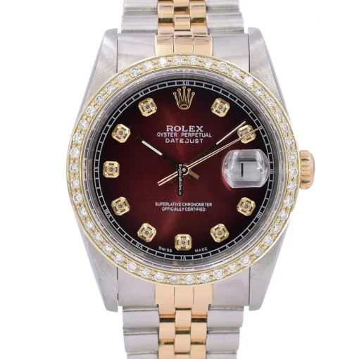Good Copy Rolex Datejust 16233 Caliber 3135 Automatic Movement 36mm Gold/steel Case Mens/unisex Watch - Image 8