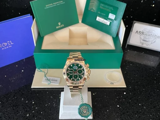 Neat Replica Rolex Daytona 116508 Caliber 4130 Automatic Movement 40mm Yellow Gold Case Mens/unisex Watch - Image 2