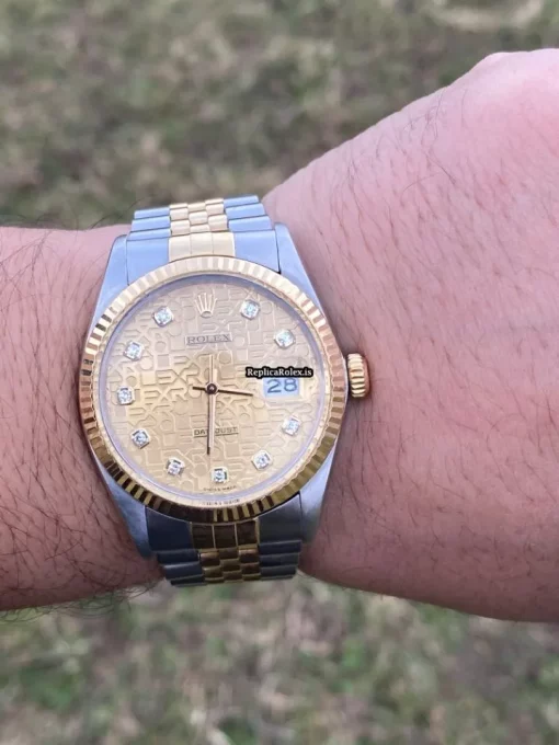 Exquisite Fake Rolex Datejust 16013 Caliber 3035 Automatic Movement 36mm Steel Case Mens/unisex Watch - Image 7
