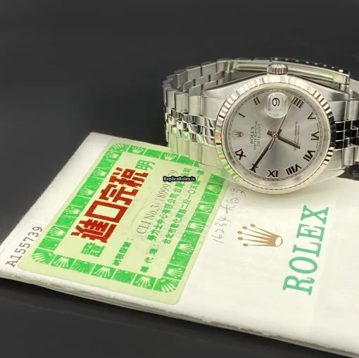 Popular Replica Rolex Datejust 16234 Caliber 3135 Automatic Movement 36mm Steel Case Womens Watch - Image 2