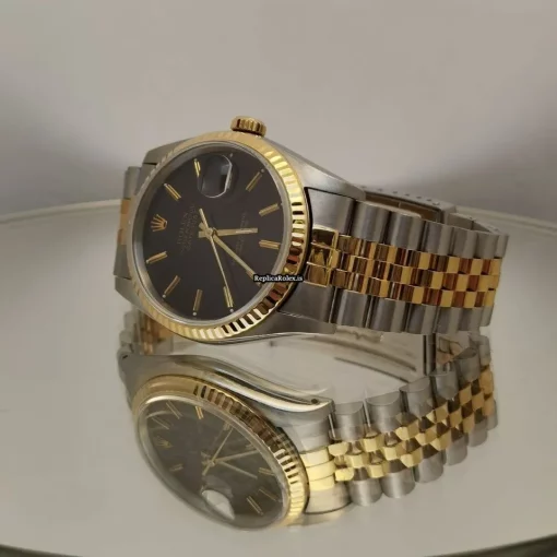 High Quality Imitation Rolex Datejust 16233 Caliber 3135 Automatic Movement 36mm Gold/steel Case Mens/unisex Watch - Image 2