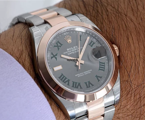 Amazing Clone Rolex Datejust 126301 Automatic Movement 41mm Gold/steel Case Mens/unisex Watch - Image 8