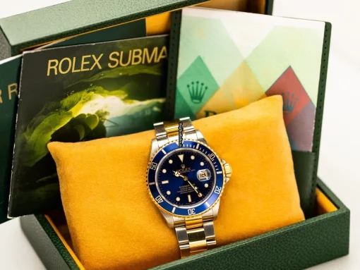 Popular Replica Rolex Submariner Date 16613 Cosc Automatic Movement 40mm Gold/steel Case Mens/unisex Watch - Image 9
