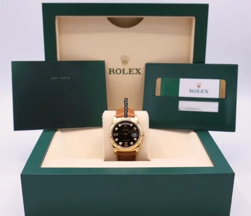 Offering Replica Rolex Day-date 36 118138 Automatic Movement 36mm Yellow Gold Case Mens/unisex Watch - Image 2