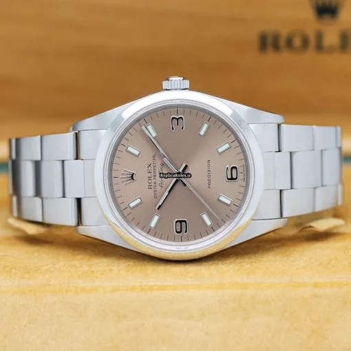 Awesome Fake Rolex Air King Precision 14000 Caliber 3000 Automatic Movement 34mm Steel Case Mens/unisex Watch - Image 5
