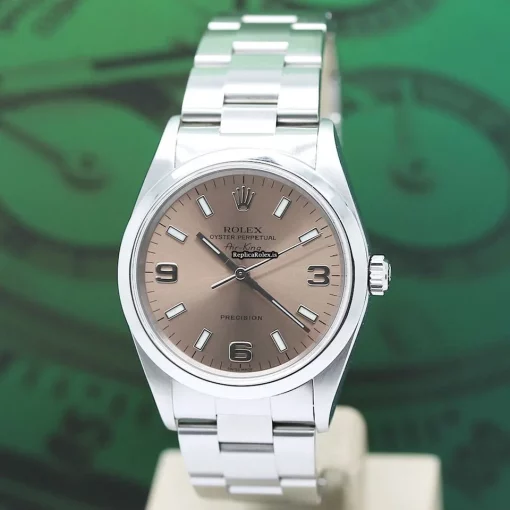 Awesome Fake Rolex Air King Precision 14000 Caliber 3000 Automatic Movement 34mm Steel Case Mens/unisex Watch - Image 9
