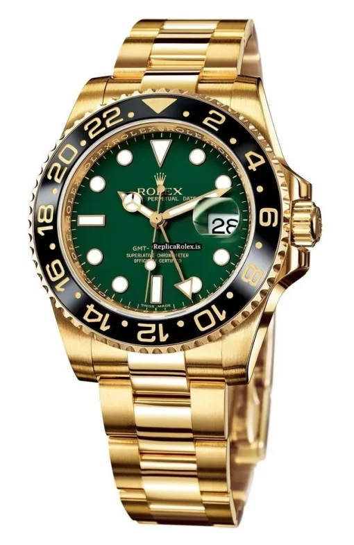 Good Replica Rolex Gmt-master II 116718ln Caliber 3186 Automatic Movement 40mm Yellow Gold Case Mens/unisex Watch