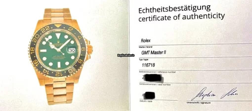 Good Replica Rolex Gmt-master II 116718ln Caliber 3186 Automatic Movement 40mm Yellow Gold Case Mens/unisex Watch - Image 6