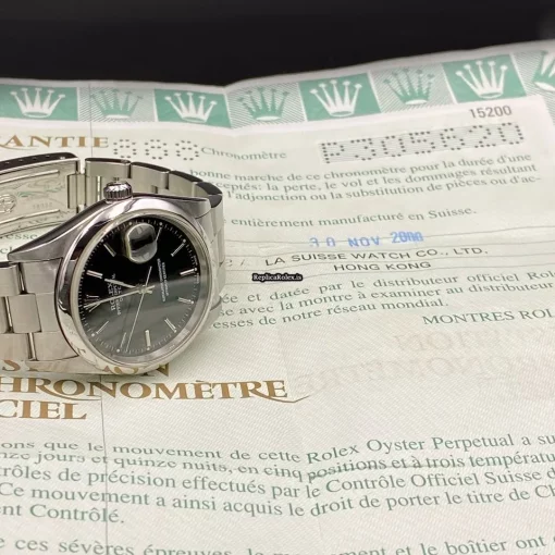 Mind-boggling Fake Rolex Oyster Perpetual Date 15200 Caliber 3135 Automatic Movement 34mm Steel Case Mens/unisex Watch - Image 3