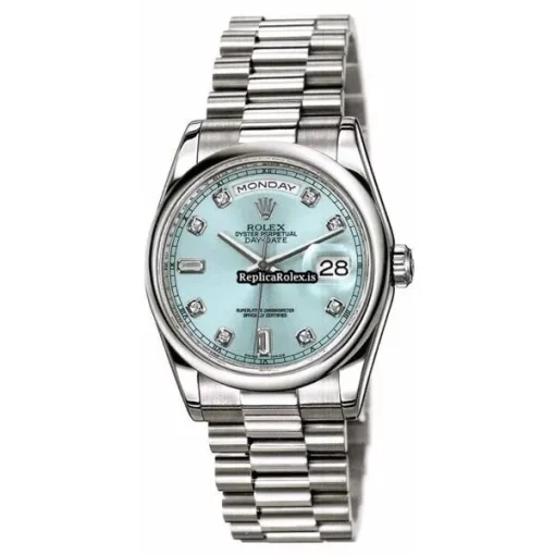 Wonderful Fakes Rolex Day-date 36 118206 Caliber 3155 Automatic Movement 36mm Platinum Case Mens/unisex Watch
