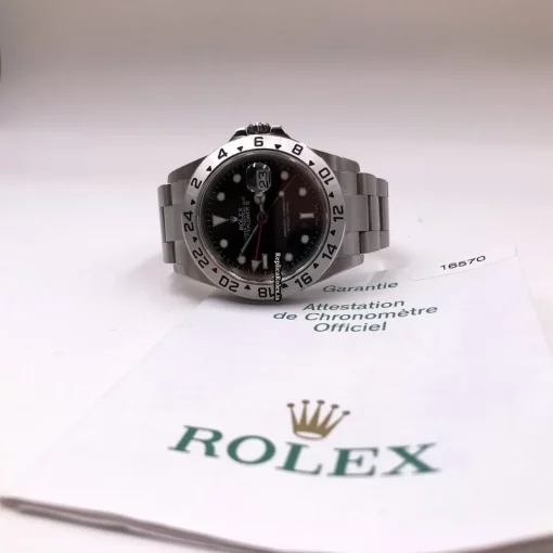 Wonderful Replica Rolex Explorer II 16570 Caliber 3185 Automatic Movement 40mm Steel Case Mens/unisex Watch - Image 2