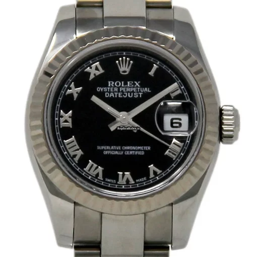 Great Replica Rolex Lady-datejust 179174 Caliber 2235 Automatic Movement 26mm Steel Case Womens Watch