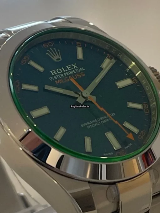 Swiss Copy Rolex Milgauss M116400gv-0002 Automatic Movement 40mm Steel Case Mens/unisex Watch - Image 4
