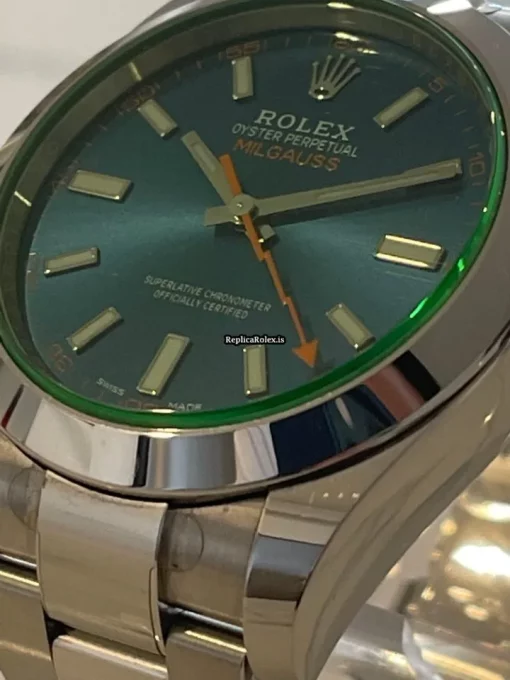 Swiss Copy Rolex Milgauss M116400gv-0002 Automatic Movement 40mm Steel Case Mens/unisex Watch - Image 8