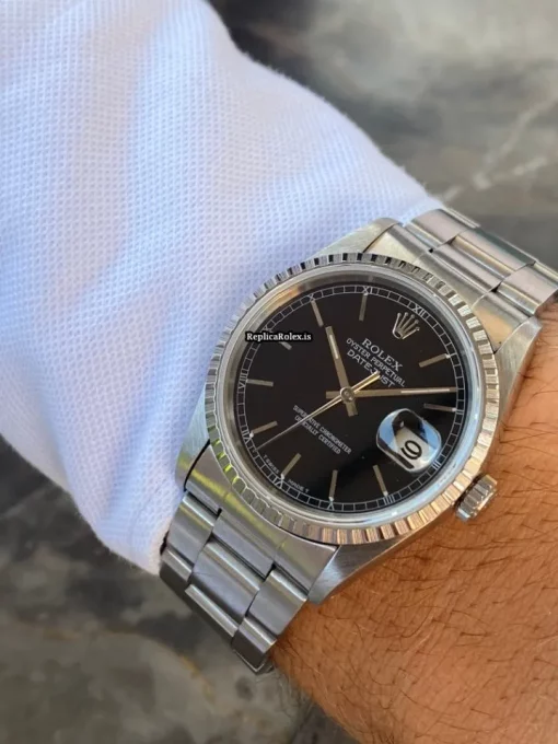 Pleasing Replica Rolex Datejust 16220 Caliber 3135 Automatic Movement 36mm Steel Case Mens/unisex Watch - Image 5