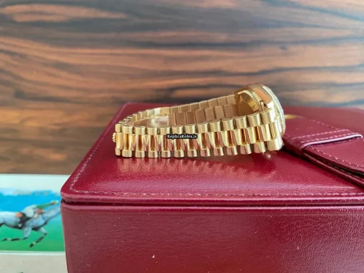Best Fake Rolex Datejust 68278 Caliber 2135 Automatic Movement 31mm Yellow Gold Case Womens Watch - Image 10