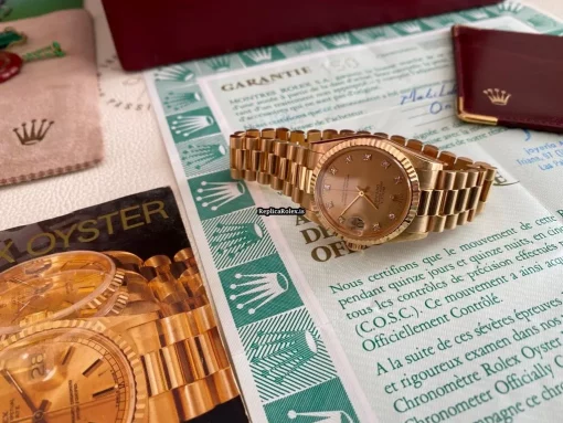 Best Fake Rolex Datejust 68278 Caliber 2135 Automatic Movement 31mm Yellow Gold Case Womens Watch - Image 14