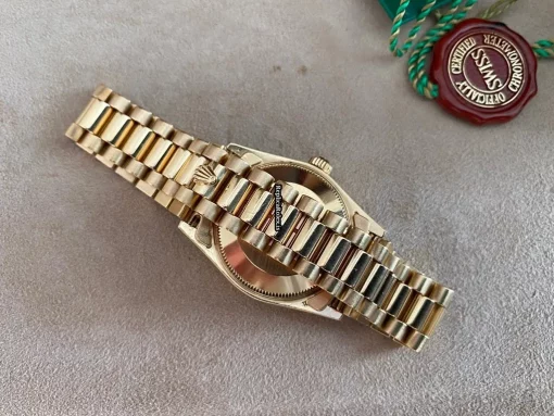 Best Fake Rolex Datejust 68278 Caliber 2135 Automatic Movement 31mm Yellow Gold Case Womens Watch - Image 9