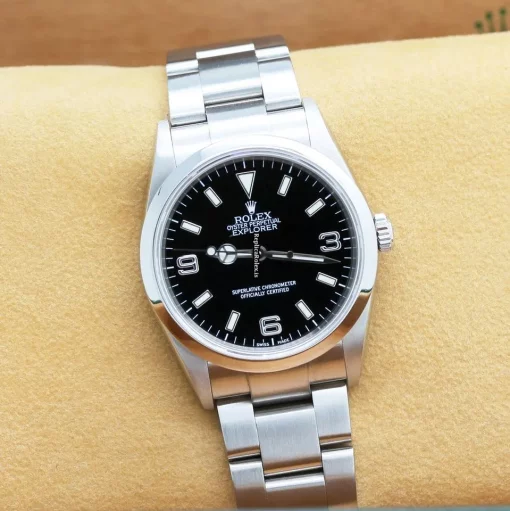 Fabulous Replica Rolex Explorer 114270 Caliber 3130 Automatic Movement 38x43mm Steel Case Mens/unisex Watch - Image 5
