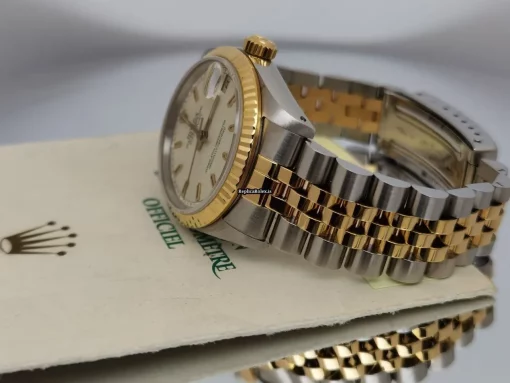 Defect Replica Rolex Lady-datejust 68273 Caliber 2135 Automatic Movement 31mm Gold/steel Case Mens/unisex Watch - Image 11
