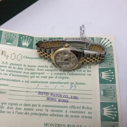 Defect Replica Rolex Lady-datejust 68273 Caliber 2135 Automatic Movement 31mm Gold/steel Case Mens/unisex Watch - Image 15