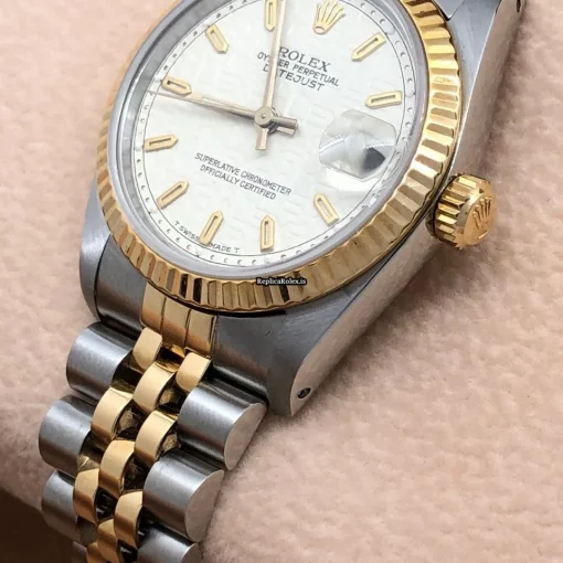 Defect Replica Rolex Lady-datejust 68273 Caliber 2135 Automatic Movement 31mm Gold/steel Case Mens/unisex Watch - Image 2