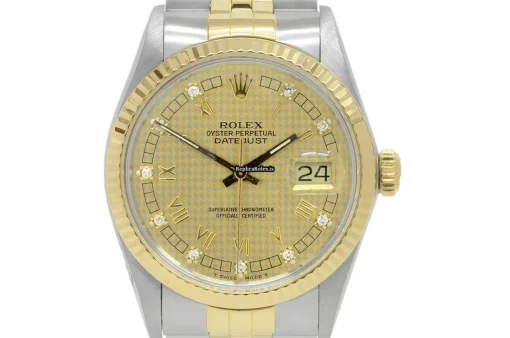 Nice Fakes Rolex Datejust 16233g Automatic Movement 36mm Gold/steel Case Mens/unisex Watch
