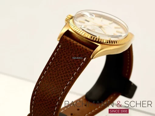 Neat Fake Rolex Day-date 36 1803 Cosc Automatic Movement 36mm Yellow Gold Case Mens/unisex Watch - Image 5