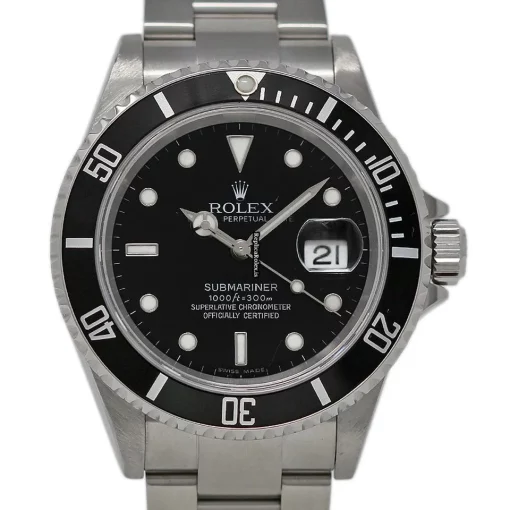 Fine Fake Rolex Submariner Date 16610 Automatic Movement 40mm Steel Case Mens/unisex Watch