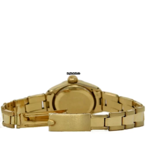 Aaa Replica Rolex Oyster Perpetual 26 6719 Automatic Movement 26mm Yellow Gold Case Womens Watch - Image 4