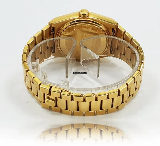 Superb Replica Rolex Day-date Oysterquartz 19018 Caliber 5055 Quartz Movement 36mm Yellow Gold Case Mens/unisex Watch - Image 6