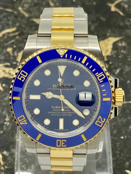 Nice Replica Rolex Submariner Date 116613lb Caliber 3135 Automatic Movement 40mm Gold/steel Case Mens/unisex Watch