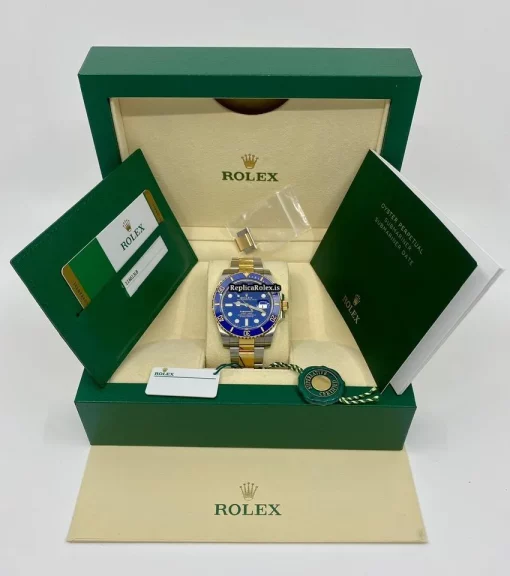 Nice Replica Rolex Submariner Date 116613lb Caliber 3135 Automatic Movement 40mm Gold/steel Case Mens/unisex Watch - Image 2
