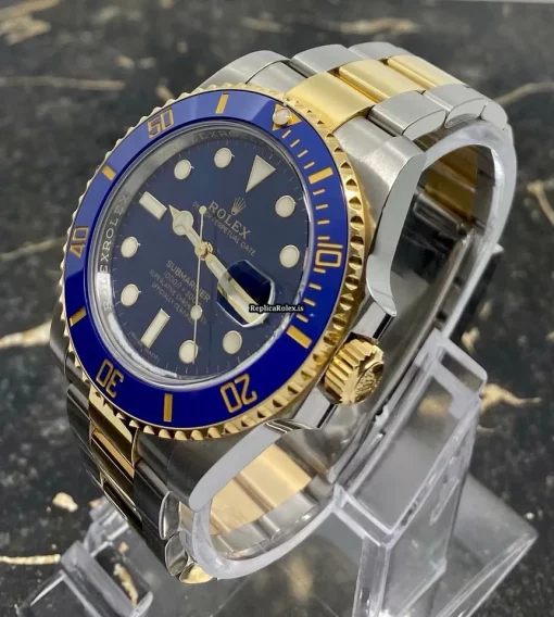 Nice Replica Rolex Submariner Date 116613lb Caliber 3135 Automatic Movement 40mm Gold/steel Case Mens/unisex Watch - Image 3