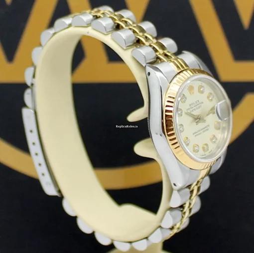 Great Replica Rolex Lady-datejust 69173 Caliber 2135 Automatic Movement 26mm Steel Case Womens Watch - Image 6