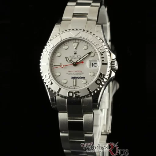 Amazing Fake Rolex Yacht-master 168622 Caliber 2235 Automatic Movement 35mm Steel Case Womens Watch - Image 2