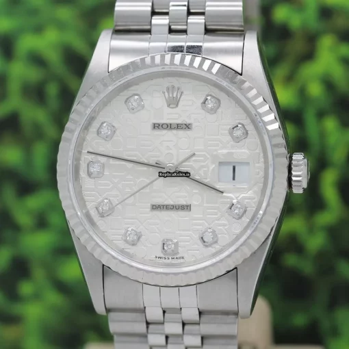 Well Made Replica Rolex Datejust 16234 Caliber 3135 Automatic Movement 36mm Steel Case Mens/unisex Watch - Image 5