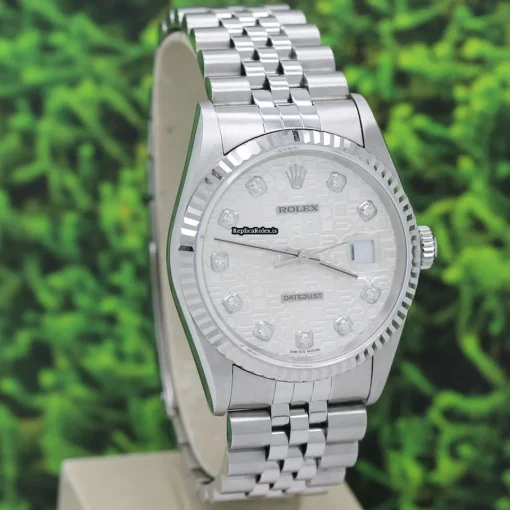 Well Made Replica Rolex Datejust 16234 Caliber 3135 Automatic Movement 36mm Steel Case Mens/unisex Watch - Image 6