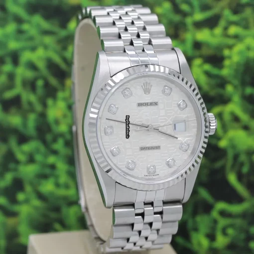 Well Made Replica Rolex Datejust 16234 Caliber 3135 Automatic Movement 36mm Steel Case Mens/unisex Watch - Image 7