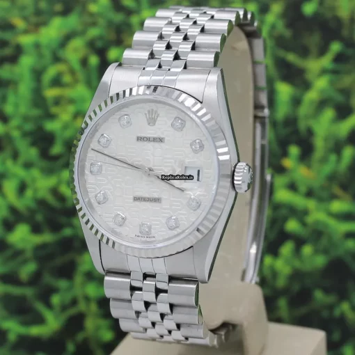 Well Made Replica Rolex Datejust 16234 Caliber 3135 Automatic Movement 36mm Steel Case Mens/unisex Watch - Image 8