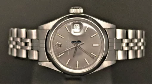 Defect Replica Rolex Oyster Perpetual Lady Date 6916 Caliber 2030 Automatic Movement 26mm Steel Case Womens Watch - Image 2