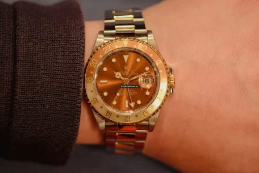 Amazing Fake Rolex Gmt-master II 16713 Caliber 3185 Automatic Movement 40mm Gold/steel Case Mens/unisex Watch - Image 2