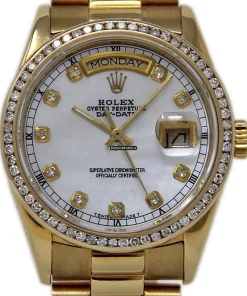 Offering Replica Rolex Day-date 36 18048 Automatic Movement 36mm Yellow Gold Case Mens/unisex Watch