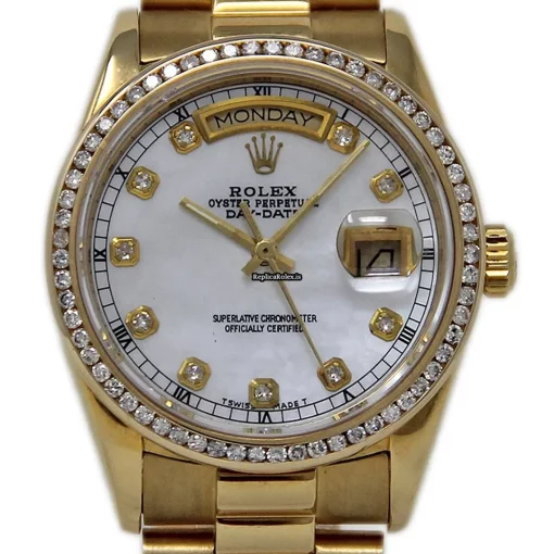 Offering Replica Rolex Day-date 36 18048 Automatic Movement 36mm Yellow Gold Case Mens/unisex Watch