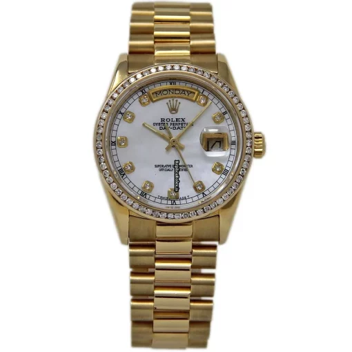 Offering Replica Rolex Day-date 36 18048 Automatic Movement 36mm Yellow Gold Case Mens/unisex Watch - Image 2