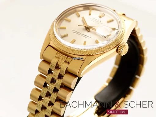 Superior Fake Rolex Datejust 1601 Cosc Automatic Movement 36mm Yellow Gold Case Mens/unisex Watch - Image 3